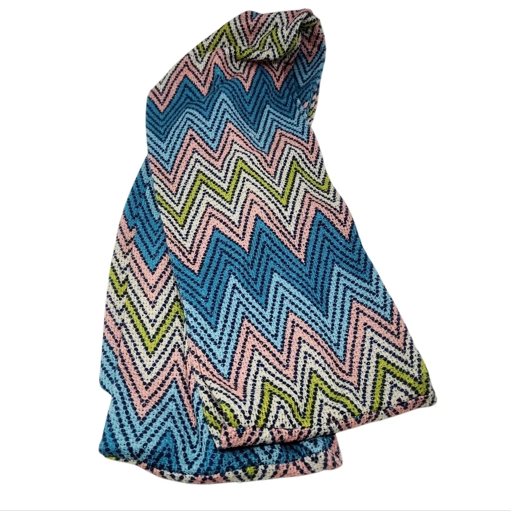 Unbranded | Women's Multicolored Chevron Pattern Infinity Scarf (One Size)